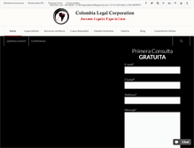 Tablet Screenshot of colombialegalcorp.com